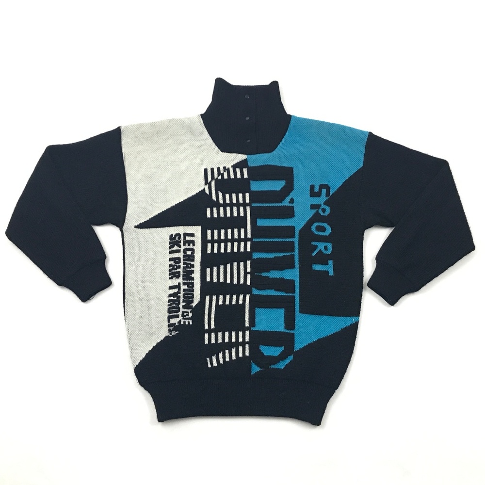 SOLD! - VINTAGE 80s Tyrolia Head Pullover Sweater